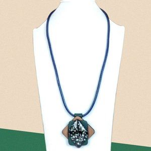 High Vibe Handmade Leather Pendant Cord Necklace